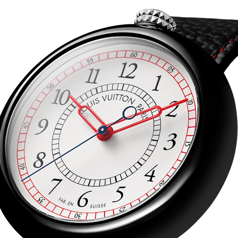 Louis Vuitton Monterey, automatique, 37mm, céramique et acier Montres Toutes les montres } | LOUIS VUITTON (Zoom produit)