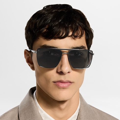 Lunettes de soleil carrées LV Attitude S00 Homme Accessoires Lunettes | LOUIS VUITTON (Zoom produit)