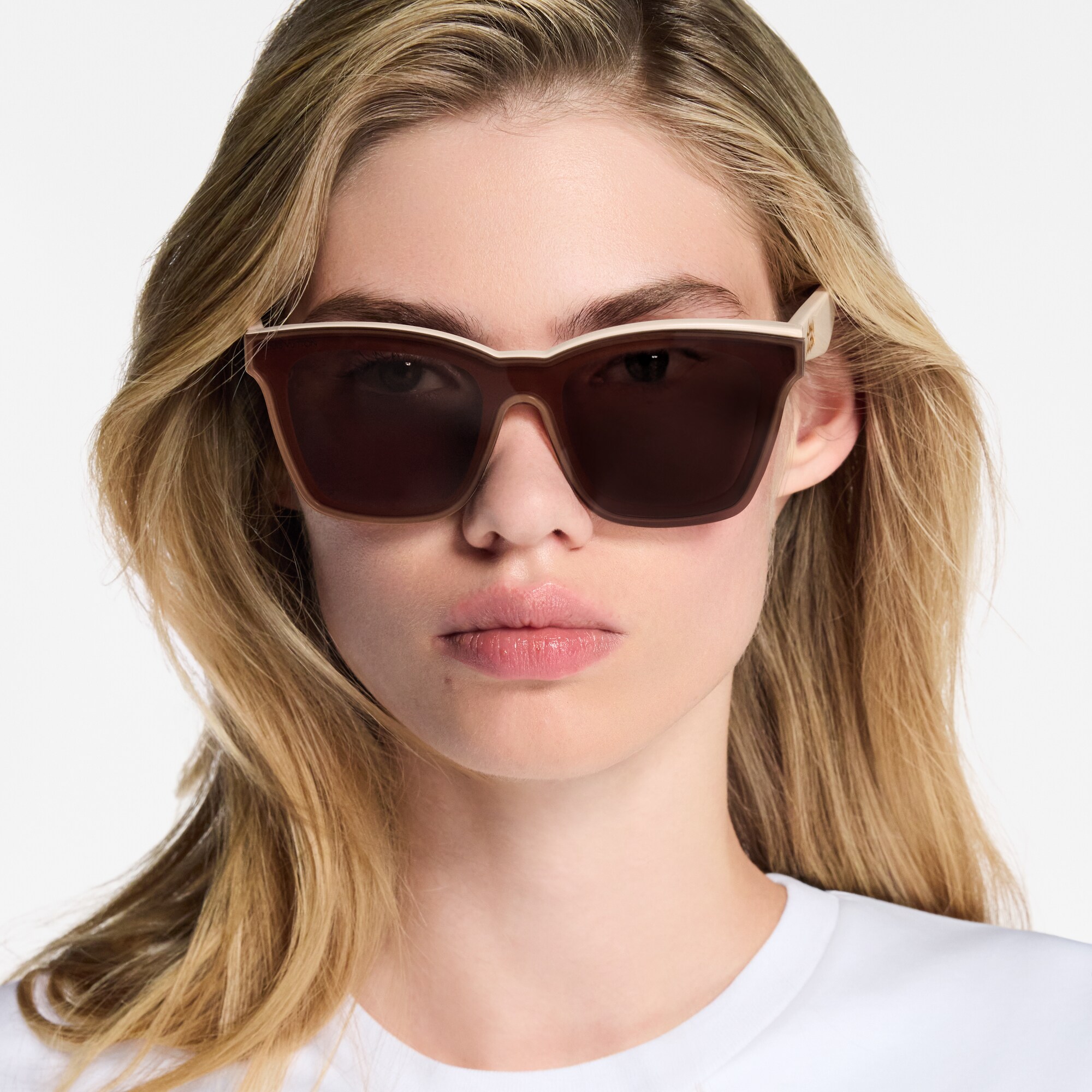 Lunettes de soleil carrées LV Script S00 Femme Accessoires Lunettes de soleil | LOUIS VUITTON (Zoom produit)