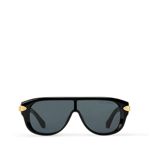 Lunettes de soleil masque LV Lock S00 Homme Accessoires Lunettes | LOUIS VUITTON (Zoom produit)