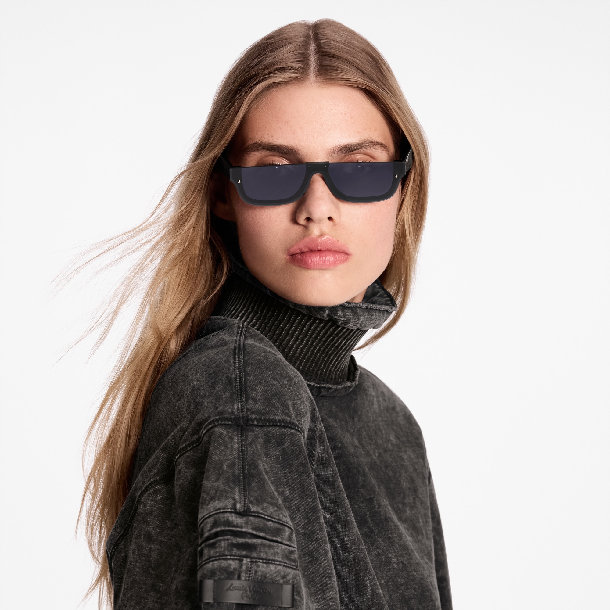 Lunettes de soleil rectangles LV Script S00 Femme Accessoires Lunettes de soleil | LOUIS VUITTON (Zoom produit)