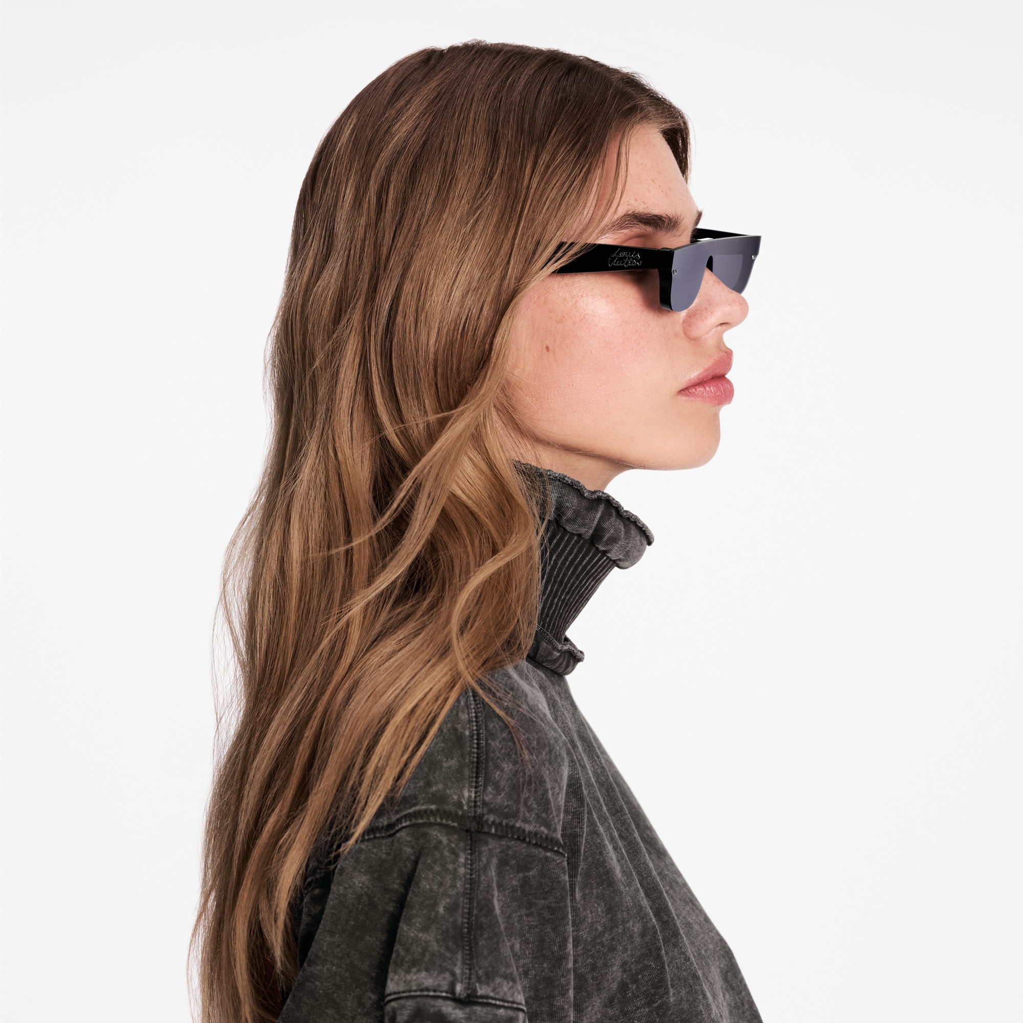 Lunettes de soleil rectangles LV Script S00 Femme Accessoires Lunettes de soleil | LOUIS VUITTON (Zoom produit)