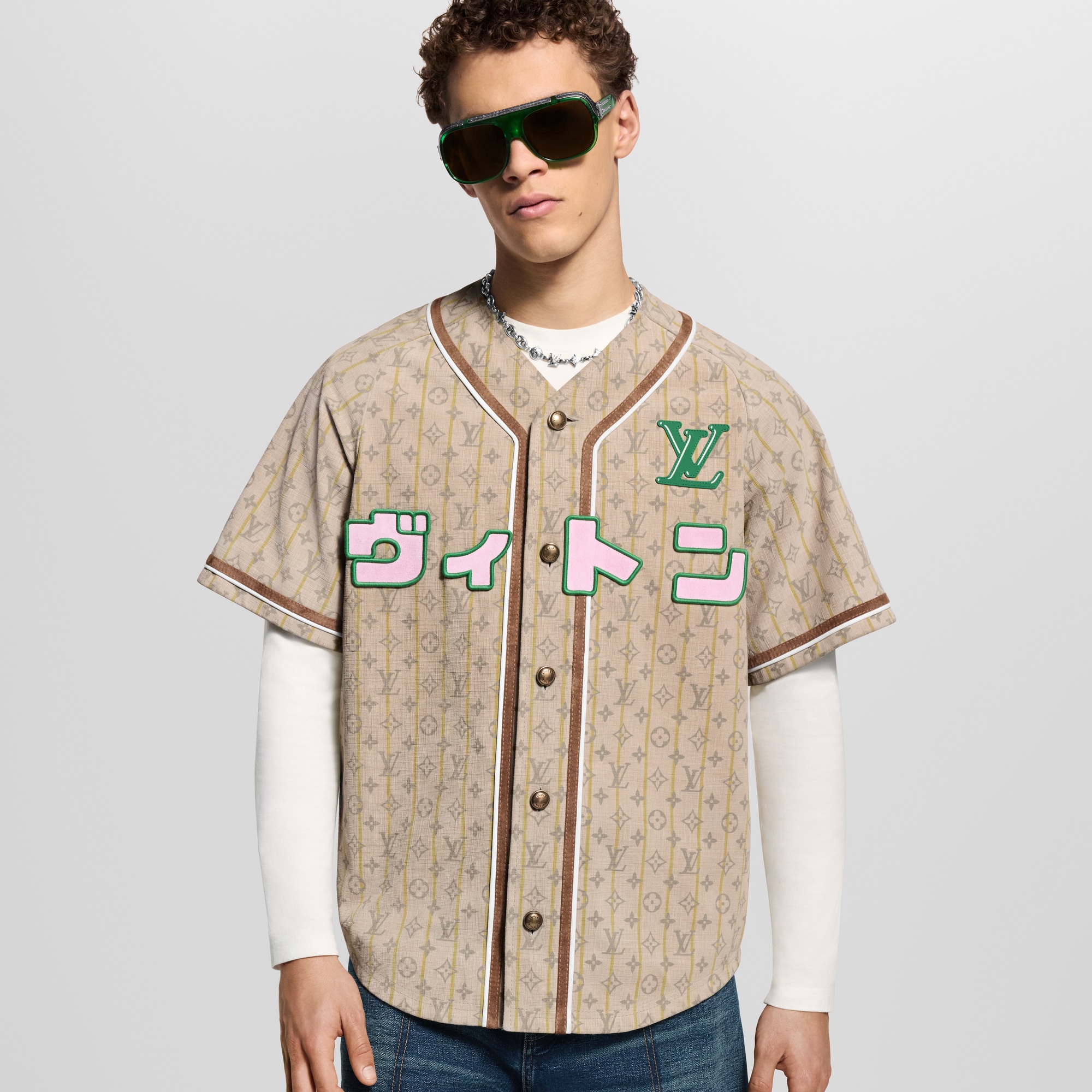Maillot de baseball en cuir  Homme Prêt-à-porter Tout le prêt-à-porter | LOUIS VUITTON (Zoom produit)