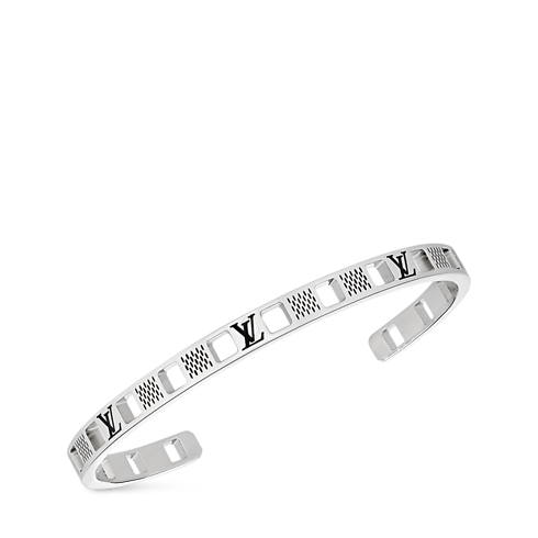 Manchette à découpes Damier Staples S00 Homme Bijoux Bracelets | LOUIS VUITTON (Zoom produit)