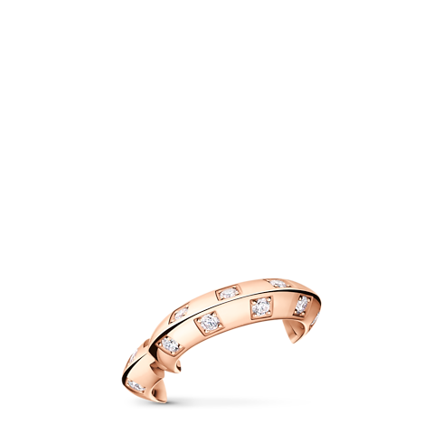 Manchette d'oreille Le Damier de Louis Vuitton, or rose et diamants Joaillerie Catégories Boucles d'oreilles | LOUIS VUITTON (Zoom produit)