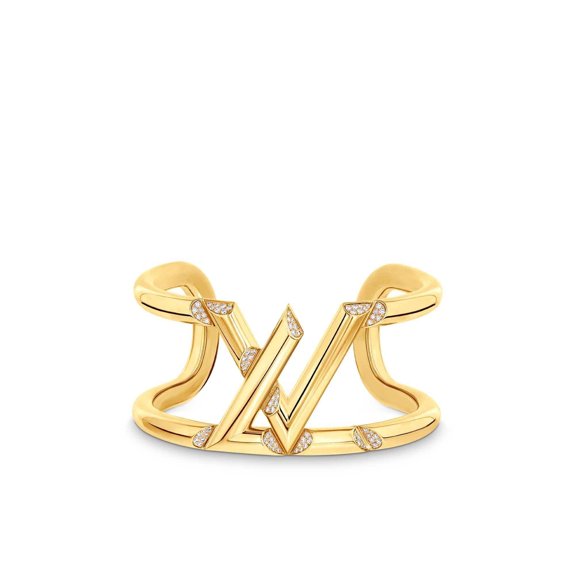 Manchette LV Volt One, or jaune et diamants  Joaillerie Catégories Toute la joaillerie | LOUIS VUITTON (Zoom produit)