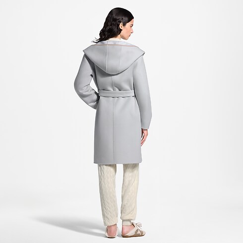 Manteau croisé à capuche Femme Prêt-à-porter Manteaux et vestes | LOUIS VUITTON (Zoom produit)