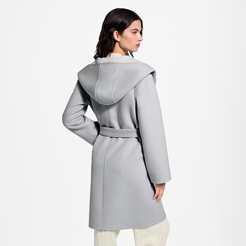 Manteau croisé à capuche Femme Prêt-à-porter Manteaux et vestes | LOUIS VUITTON (Zoom produit)
