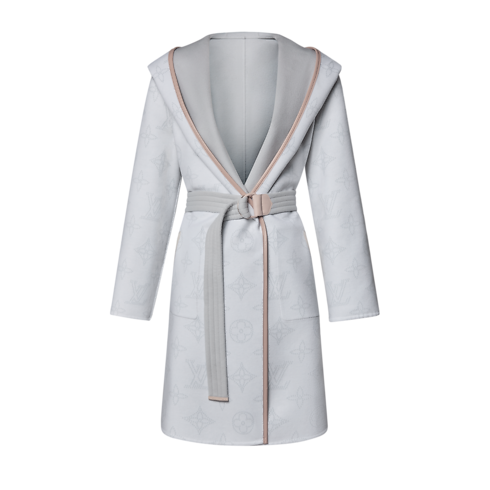 Manteau croisé à capuche Femme Prêt-à-porter Manteaux et vestes | LOUIS VUITTON (Zoom produit)