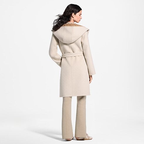 Manteau croisé réversible à capuche Femme Prêt-à-porter Manteaux et vestes | LOUIS VUITTON (Zoom produit)