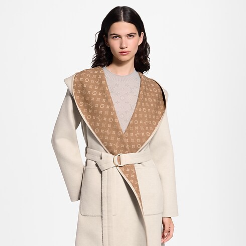 Manteau croisé réversible à capuche Femme Prêt-à-porter Manteaux et vestes | LOUIS VUITTON (Zoom produit)