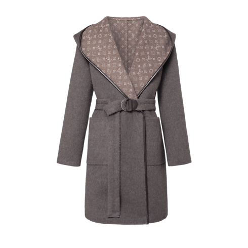 Manteau croisé réversible à capuche Femme Prêt-à-porter Manteaux et vestes | LOUIS VUITTON (Zoom produit)