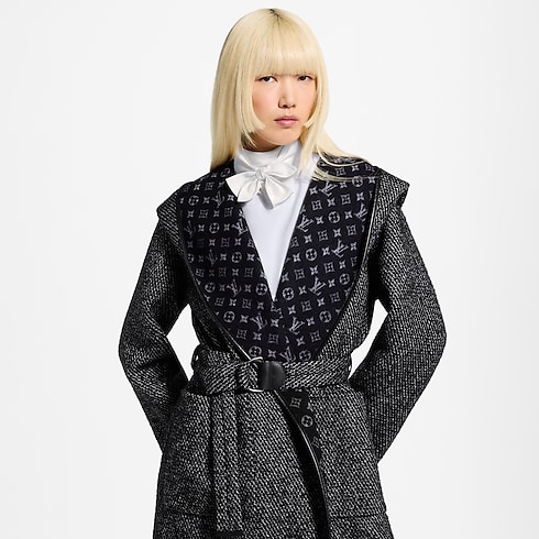 Manteau croisé réversible à capuche Femme Prêt-à-porter Manteaux et vestes | LOUIS VUITTON (Zoom produit)
