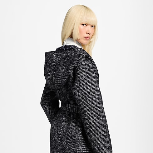 Manteau croisé réversible à capuche Femme Prêt-à-porter Manteaux et vestes | LOUIS VUITTON (Zoom produit)