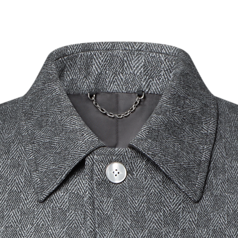 Manteau Damier en laine Homme Nouveautés Homme } | LOUIS VUITTON (Zoom produit)
