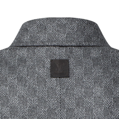 Manteau Damier en laine Homme Nouveautés Homme } | LOUIS VUITTON (Zoom produit)