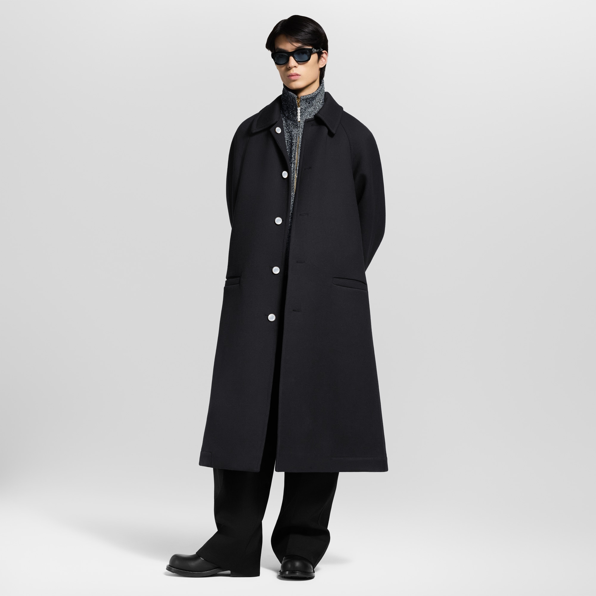 Manteau droit oversize  Homme Prêt-à-porter Manteaux et blousons | LOUIS VUITTON (Zoom produit)