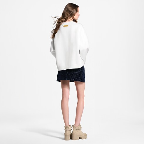 Mini-jupe en velours floqué Nanogram Femme Prêt-à-porter Nouveautés Prêt-à-porter | LOUIS VUITTON (Zoom produit)