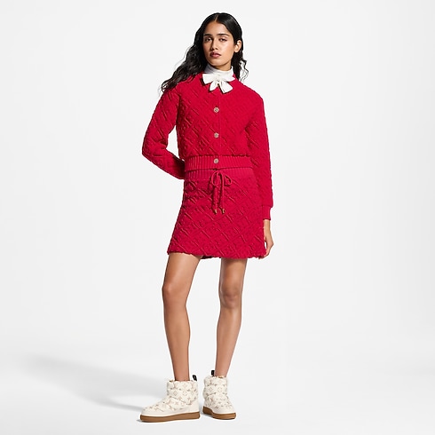 Mini-jupe Monogram en tissu éponge Femme Prêt-à-porter Jupes | LOUIS VUITTON (Zoom produit)