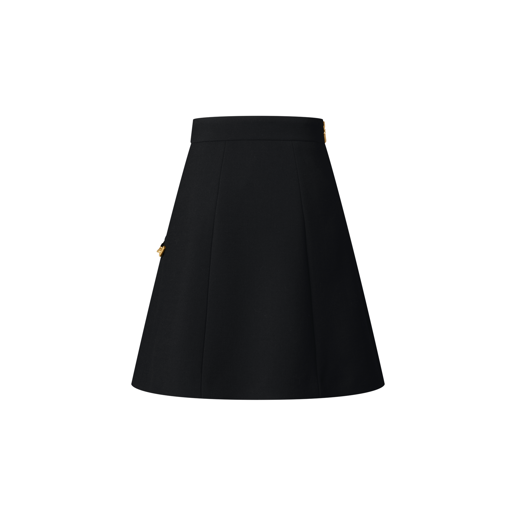 Mini-jupe trapèze à détail chaîne  Femme Prêt-à-porter Jupes et shorts | LOUIS VUITTON (Zoom produit)