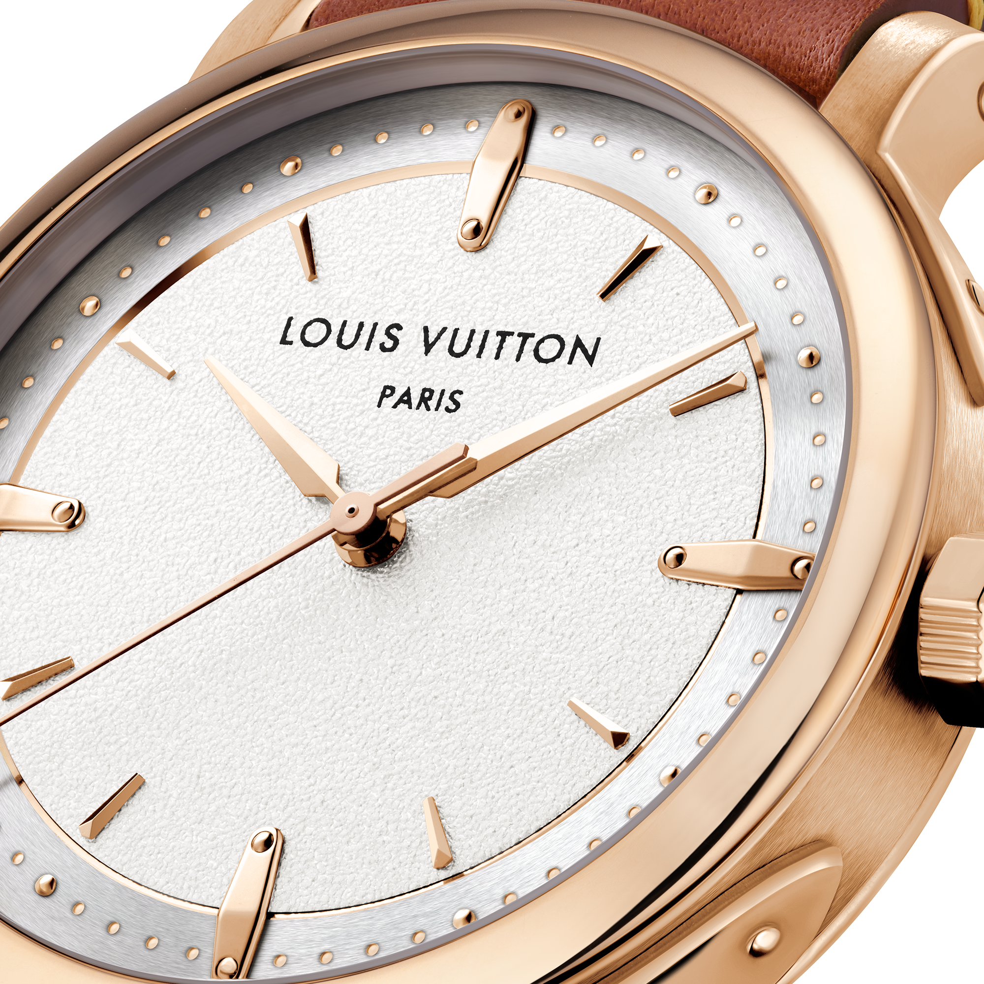 Montre Louis Vuitton Escale, automatique, 39 mm, or rose  Montres Toutes les montres } | LOUIS VUITTON (Zoom produit)