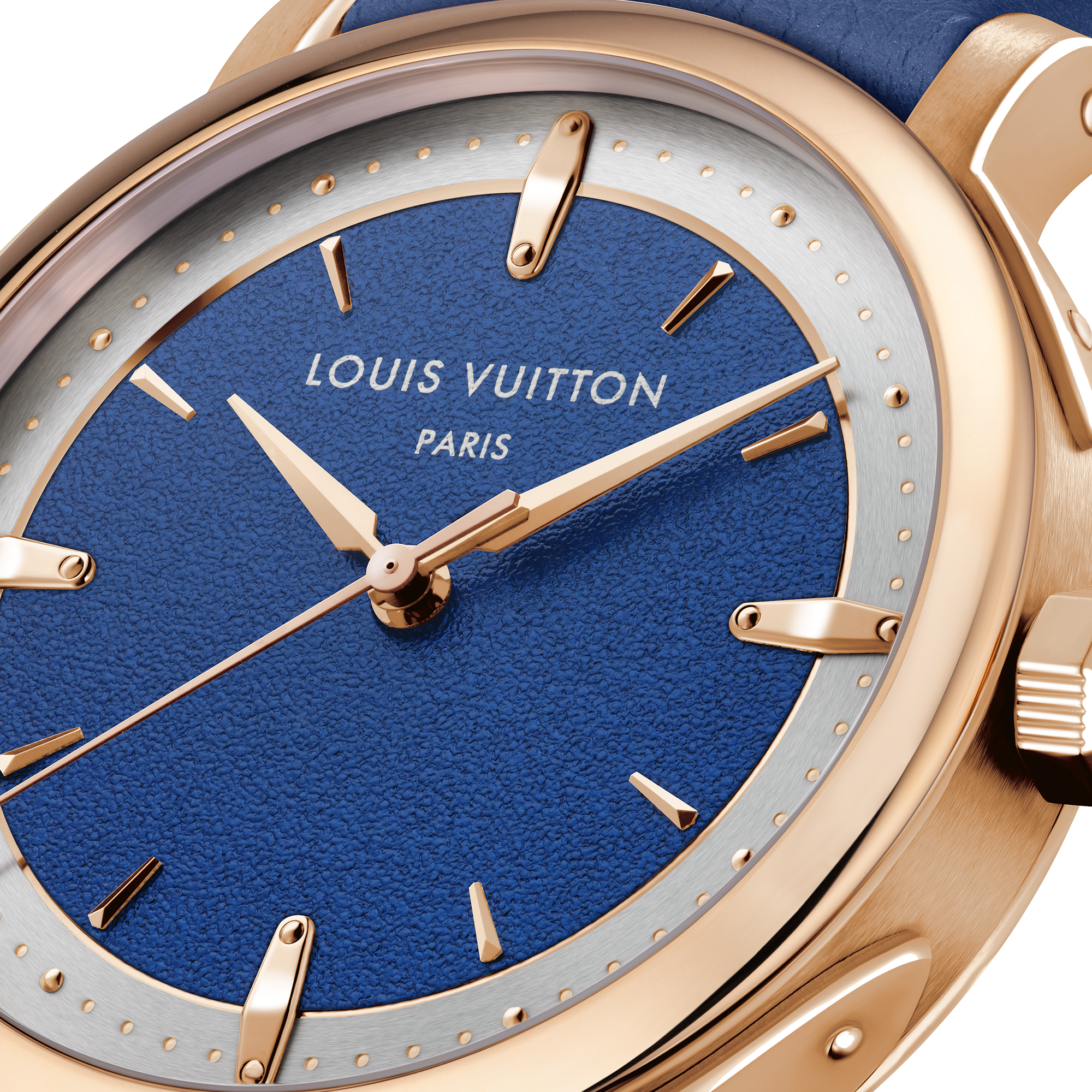 Montre Louis Vuitton Escale, automatique, 39 mm, or rose  Montres Toutes les montres } | LOUIS VUITTON (Zoom produit)
