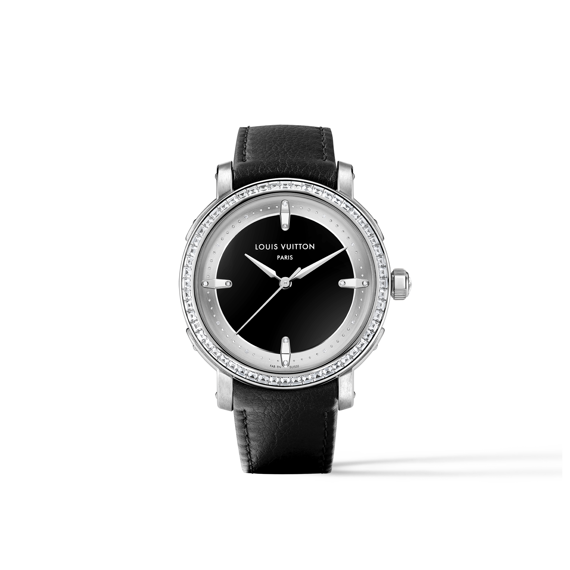 Montre Louis Vuitton Escale, automatique, 40,5 mm, platine et diamants  Montres Toutes les montres } | LOUIS VUITTON (Zoom produit)