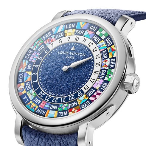 Montre Louis Vuitton Escale Worldtime, Automatique, 40mm, platine vue latérale