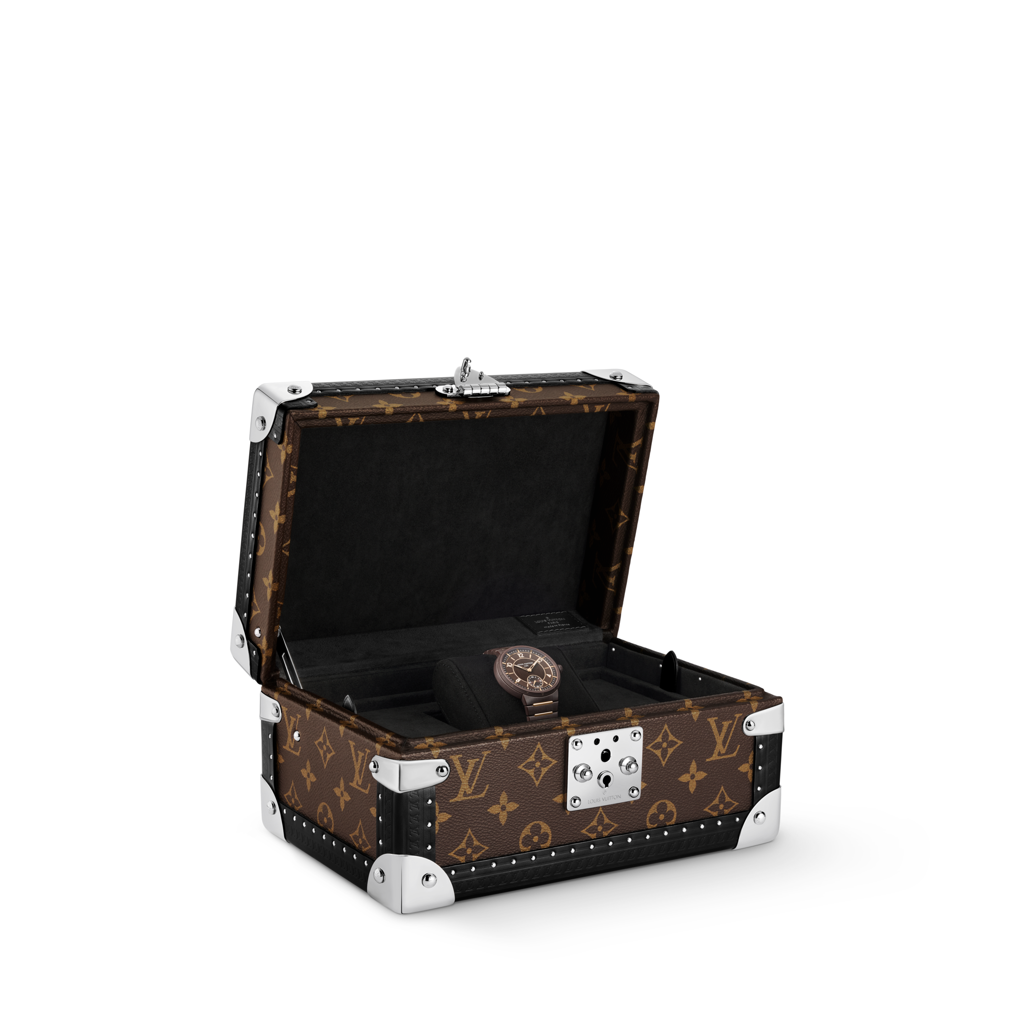 Montre Tambour, automatique, 40 mm, céramique et or rose  Montres Toutes les montres } | LOUIS VUITTON (Zoom produit)