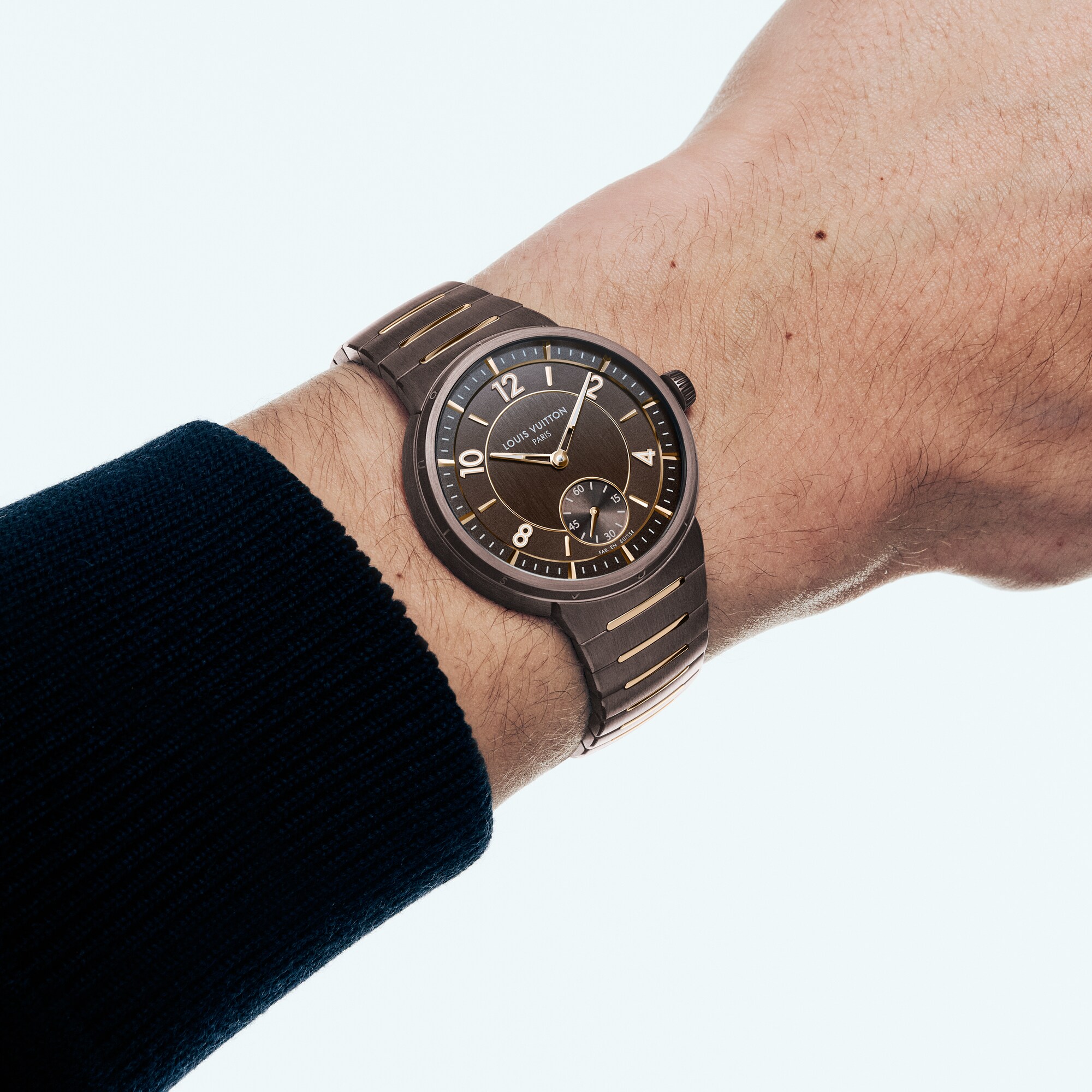 Montre Tambour, automatique, 40 mm, céramique et or rose  Montres Toutes les montres } | LOUIS VUITTON (Zoom produit)