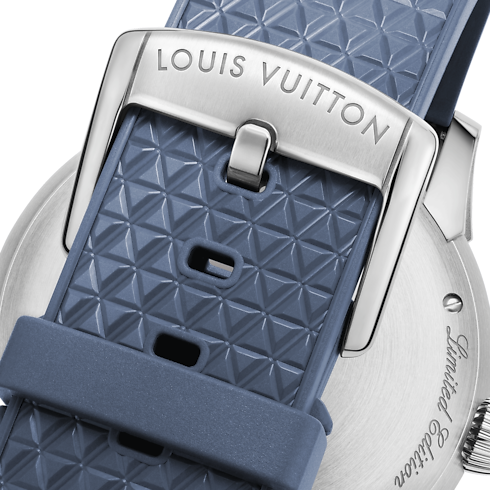 Montre Tambour Spin Time, automatique, 39,5 mm, or blanc vue arrière