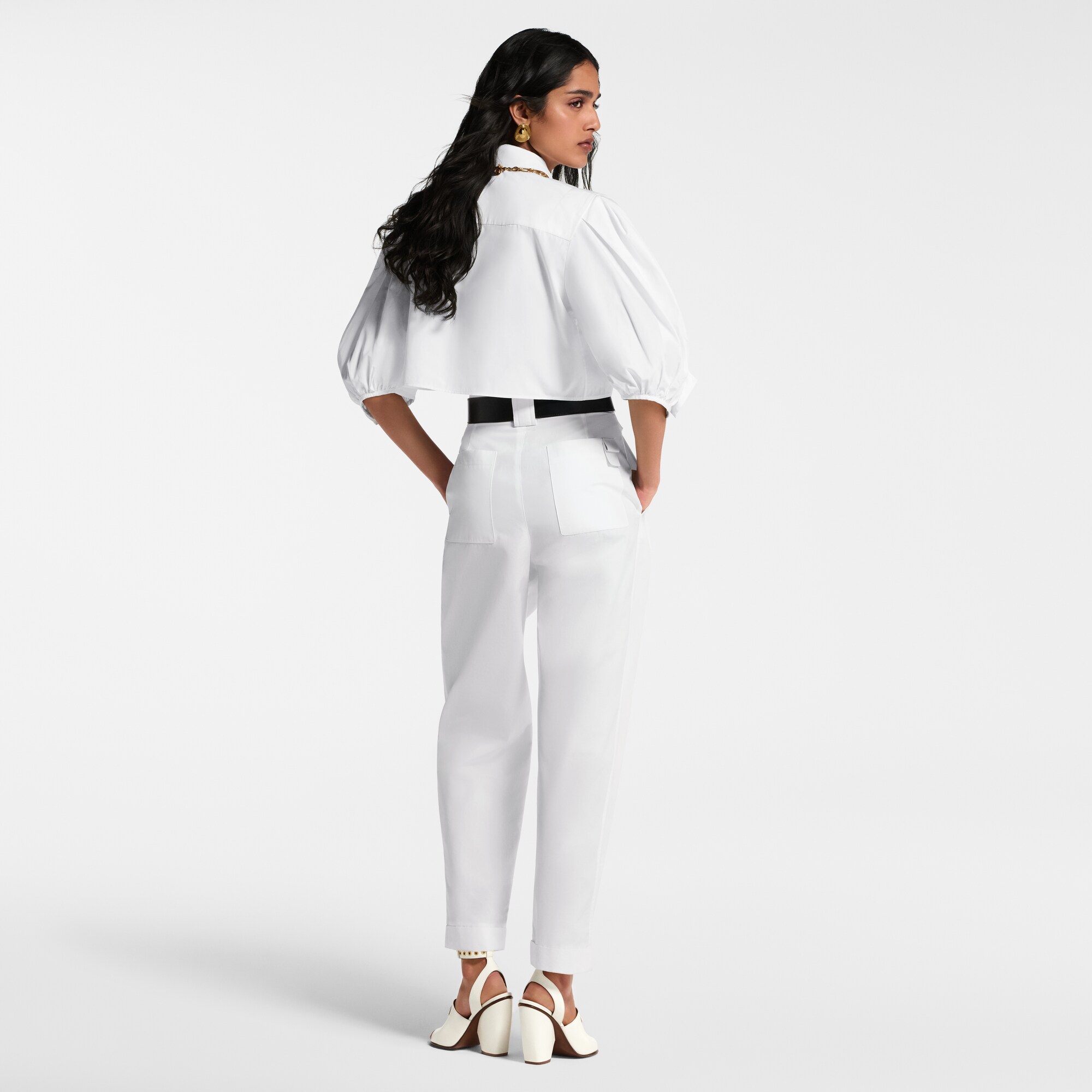 Pantalon ample à chevilles fuselées  Femme Prêt-à-porter Pantalons | LOUIS VUITTON (Zoom produit)
