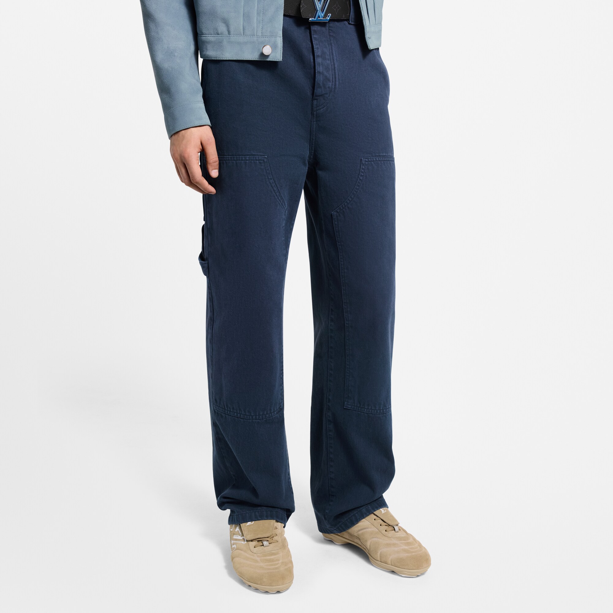 Pantalon carpenter en denim teint en plongée  Homme Prêt-à-porter Pièces en denim | LOUIS VUITTON (Zoom produit)