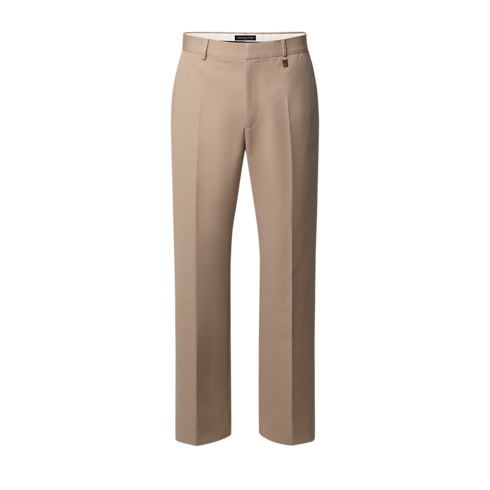 Pantalon chino classique en coton et cachemire vue de face
