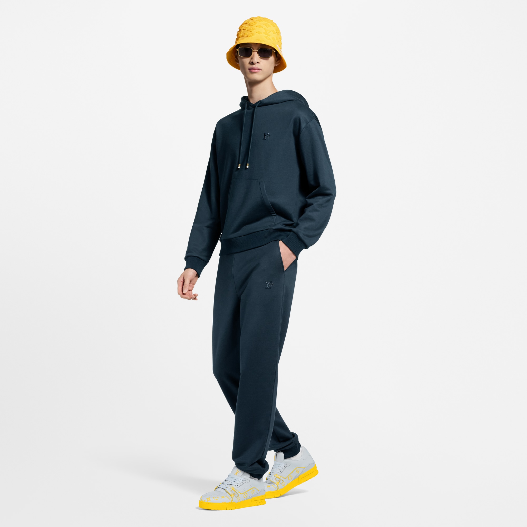 Pantalon de jogging à signature en soie mélangée  Homme Prêt-à-porter Tout le prêt-à-porter | LOUIS VUITTON (Zoom produit)