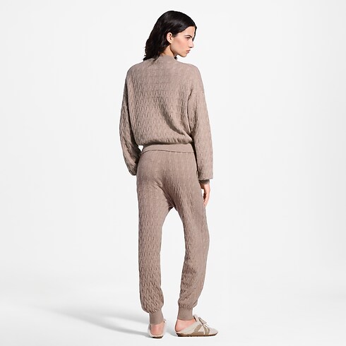Pantalon de jogging en maille torsadée Femme Prêt-à-porter Maille | LOUIS VUITTON (Zoom produit)