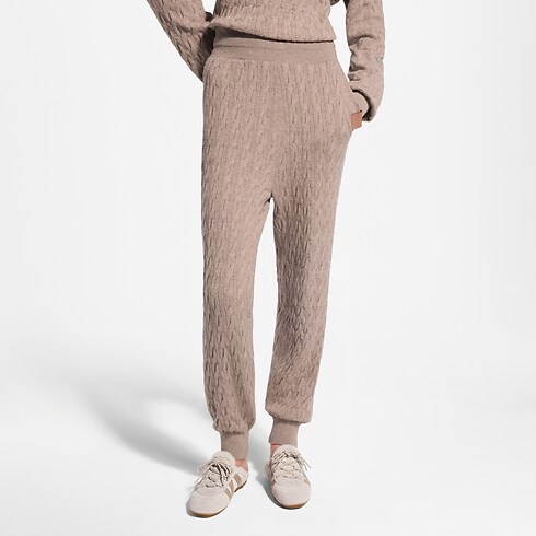 Pantalon de jogging en maille torsadée Femme Prêt-à-porter Maille | LOUIS VUITTON (Zoom produit)