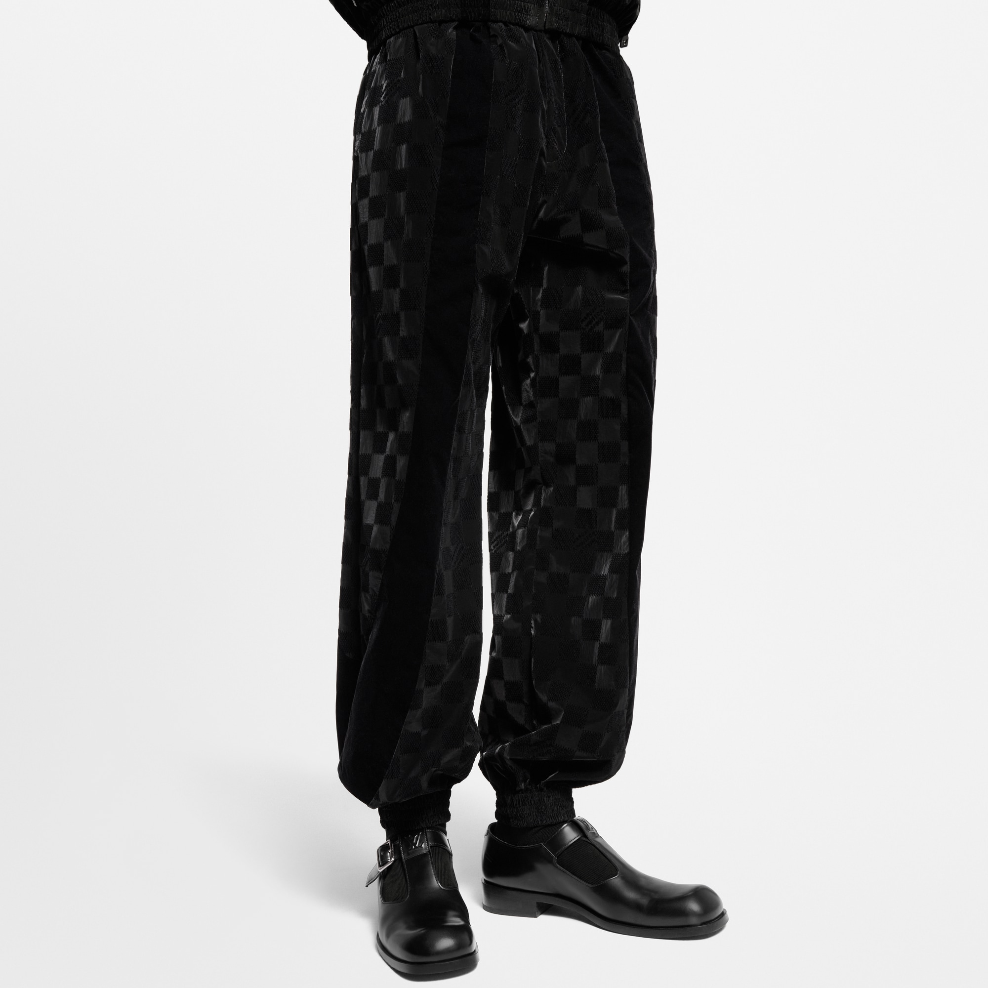 Pantalon de jogging technique floqué Damier  Homme Prêt-à-porter Pantalons | LOUIS VUITTON (Zoom produit)