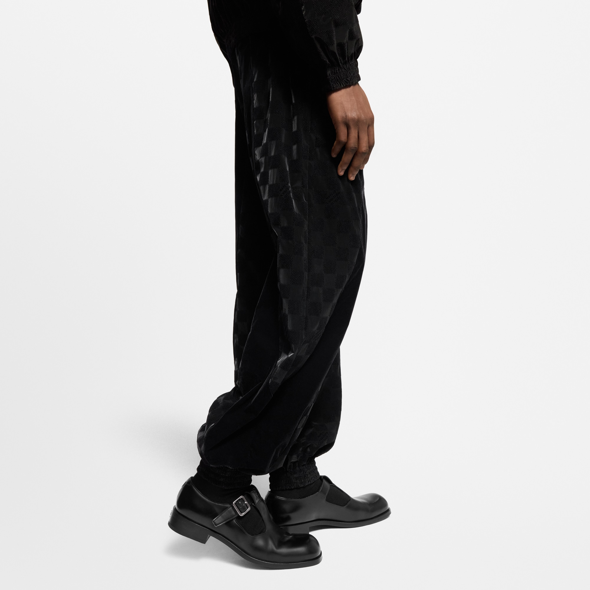 Pantalon de jogging technique floqué Damier  Homme Prêt-à-porter Pantalons | LOUIS VUITTON (Zoom produit)