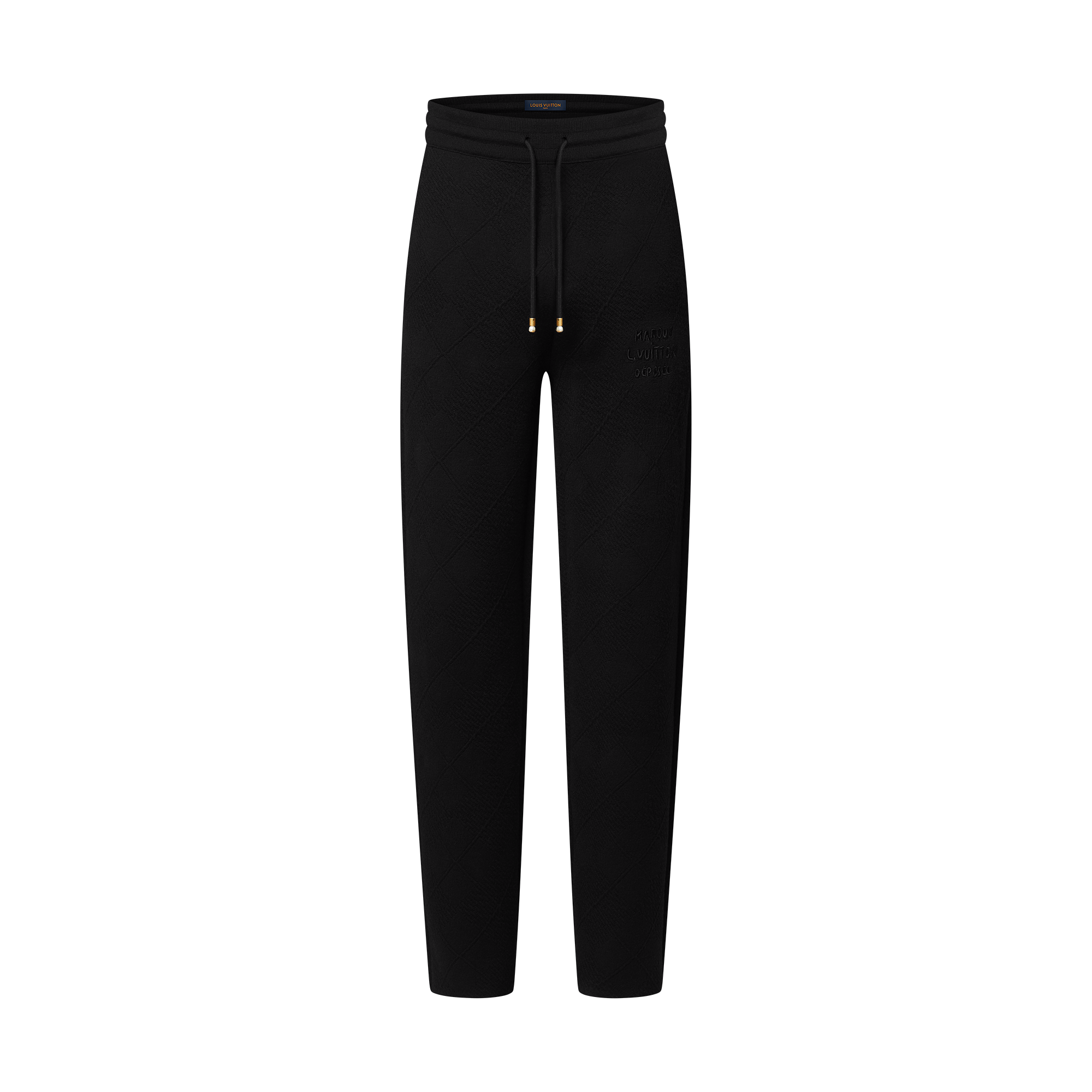 Pantalon de jogging texturé en laine mélangée  Homme Prêt-à-porter Tout le prêt-à-porter | LOUIS VUITTON (Zoom produit)