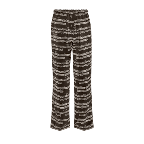 Pantalon de pyjama à imprimé trains Femme Prêt-à-porter Nouveautés Prêt-à-porter | LOUIS VUITTON (Zoom produit)