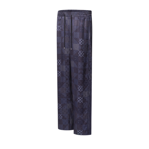 Pantalon de pyjama Damier en soie mélangée Homme Prêt-à-porter Tout le prêt-à-porter | LOUIS VUITTON (Zoom produit)