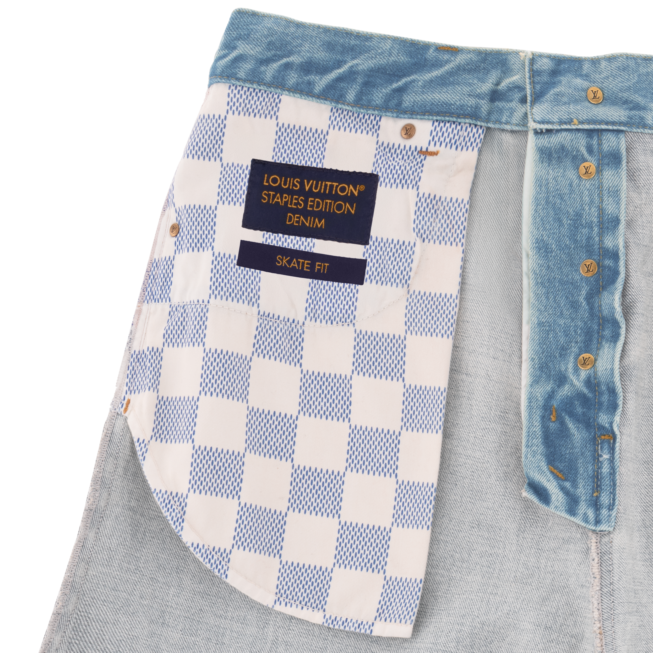 Pantalon droit en denim  Homme Prêt-à-porter Pièces en denim | LOUIS VUITTON (Zoom produit)