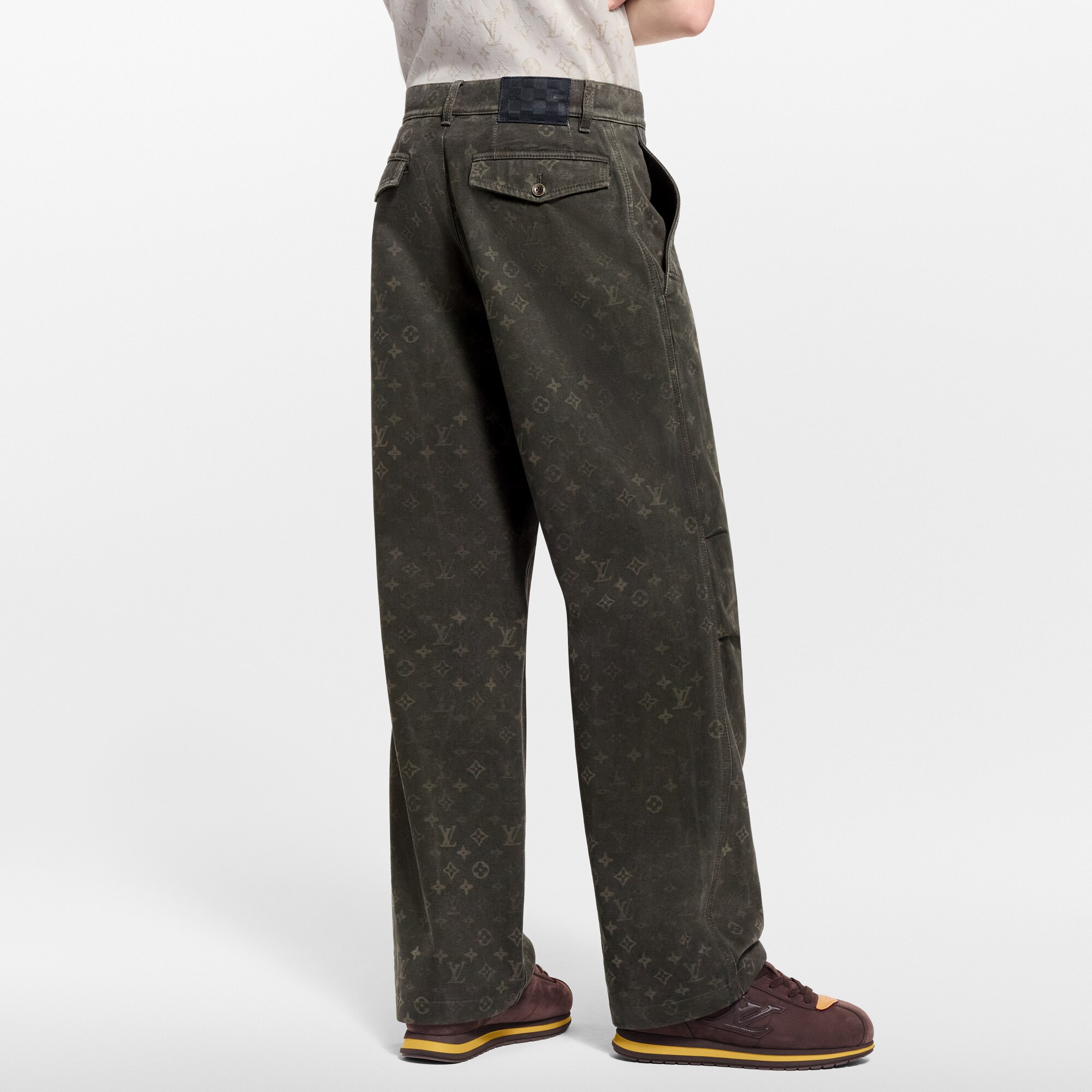 Pantalon en denim ciré Monogram  Homme Prêt-à-porter Pièces en denim | LOUIS VUITTON (Zoom produit)