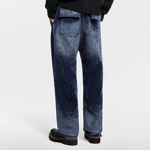 Pantalon en denim velours à détails Monogram Homme Prêt-à-porter Pièces en denim | LOUIS VUITTON (Zoom produit)