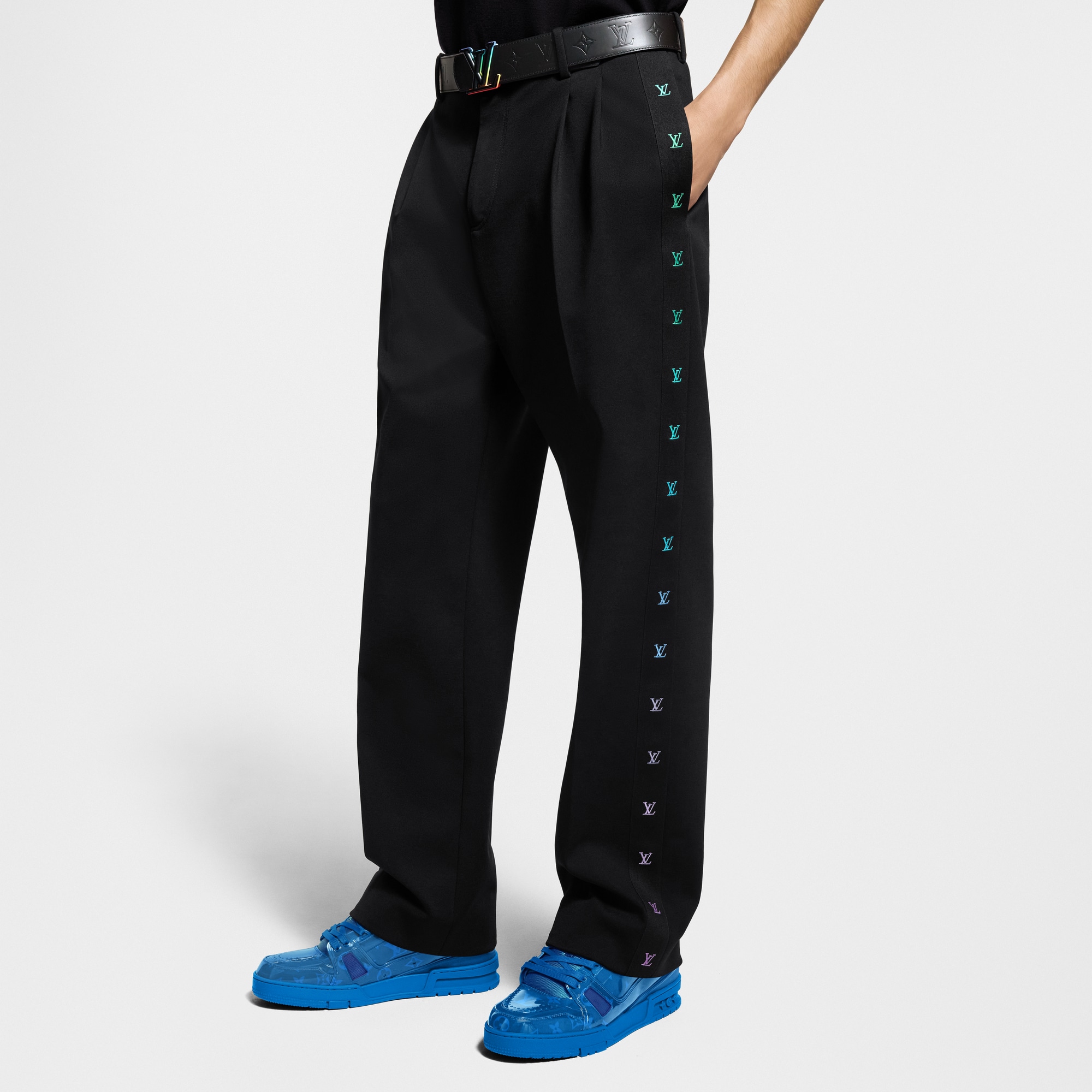 Pantalon habillé preppy en jersey  Homme Prêt-à-porter Pantalons | LOUIS VUITTON (Zoom produit)
