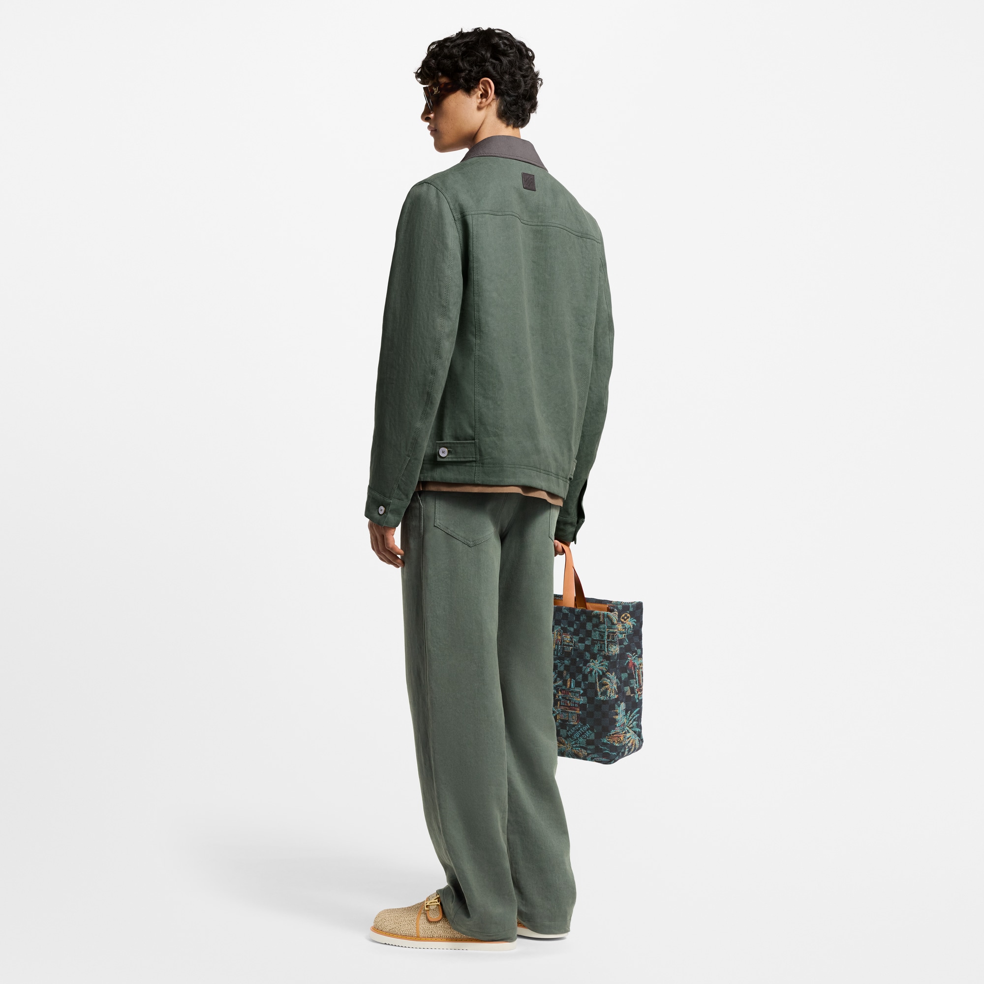 Pantalon workwear léger en lin  Homme Prêt-à-porter Pantalons | LOUIS VUITTON (Zoom produit)