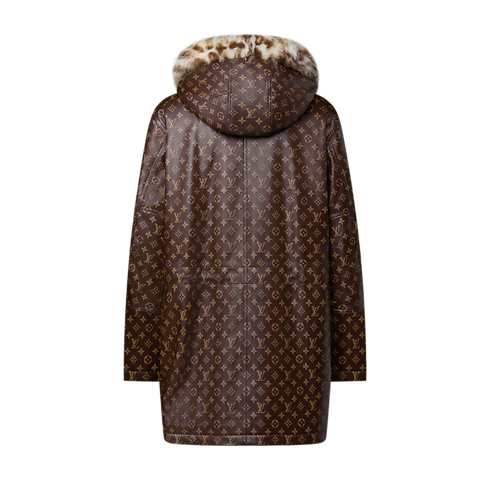 Parka Monogram en cuir Homme Prêt-à-porter Manteaux et blousons | LOUIS VUITTON (Zoom produit)
