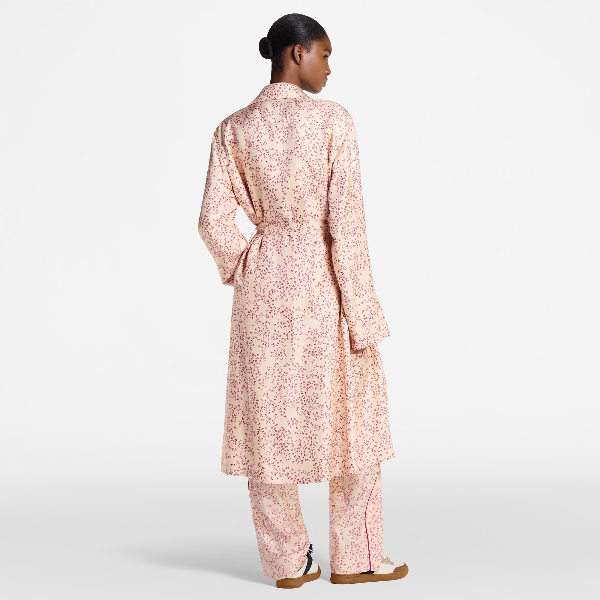 Peignoir à imprimé chat et souris  Femme Prêt-à-porter Manteaux et vestes | LOUIS VUITTON (Zoom produit)