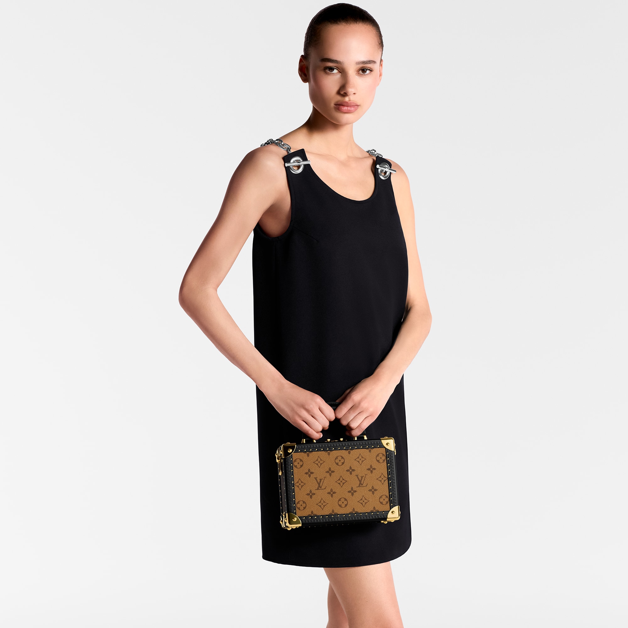 Petite Valise Monogram Reverse Toile Monogram Reverse Les Extraordinaires Rigides Wearable Trunks | LOUIS VUITTON (Zoom produit)